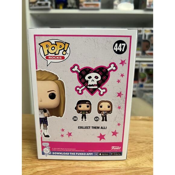 NEW IN HAND Avril Lavigne Girlfriend Funko Pop #447 Rocks Music Sk8er Skater - Picture 3 of 6